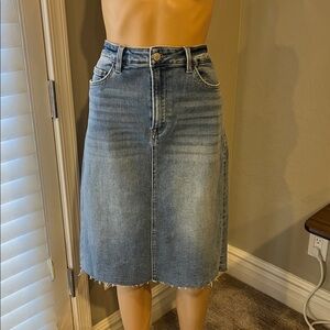 Vervet Stretch Denim Skirt L